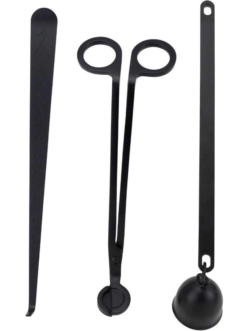 3 in 1 Candle Wick Trimmer Candle Accessory Set, Black
